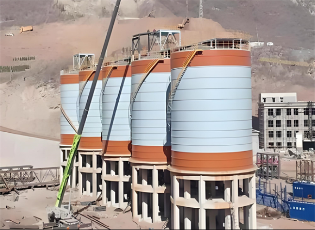 龙子湖高架钢板仓